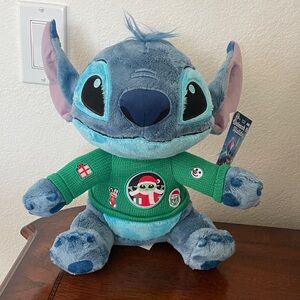Stitch Unleash The Holidays Plush- BABY  YODA SWEATER